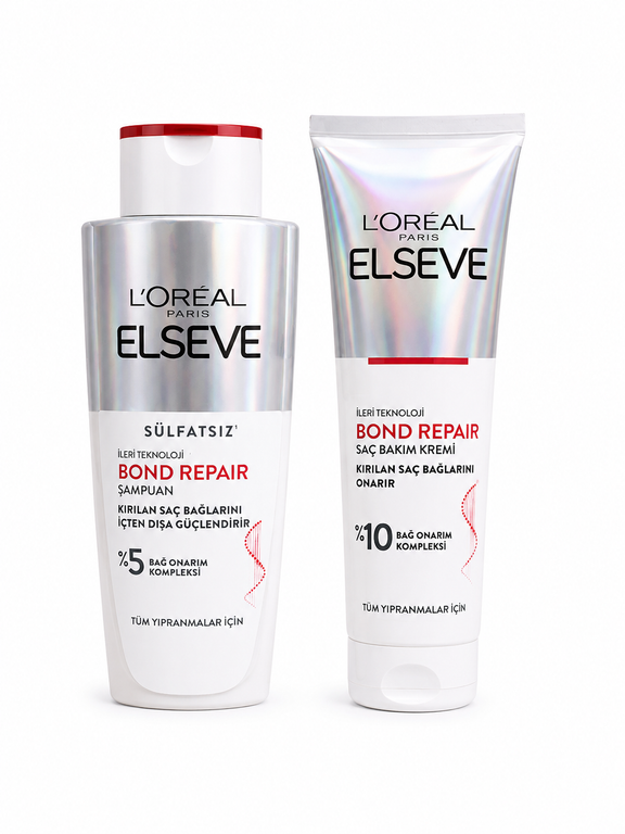 پک شامپو و نرمکننده لورآل السیو Bond Repair ترمیمکننده موهای آسیبدیده(به شرط اورجینال ترکیه و تاریخ روز واقعی)