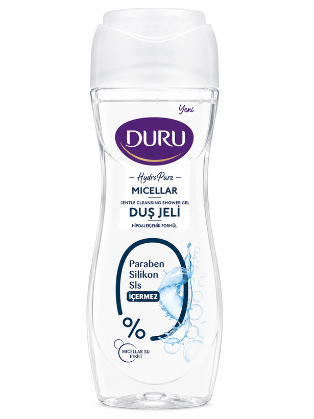 شامپو بدن میسلار دورو Hydro Pure مدل Micellar حجم 450 میلیلیتر(به شرط اورجینال ترکیه و تاریخ روز واقعی)
